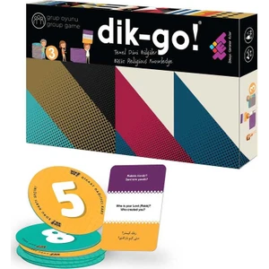 Zet Zeka Dik-Go (Dini Bilgiler) Dikkat, Zeka, Akıl, Mantık ve Strateji Oyunu 5 Yaş ve Üzeri