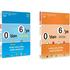 Tonguç Akademi 6. Sınıf 0'dan 6'ya Sayısal Sözel Konu Anlatımlı Soru Bankası Seti 2 Kitap