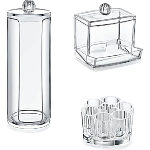Akay Plastik 504 3’lü Makyaj Organizer Seti