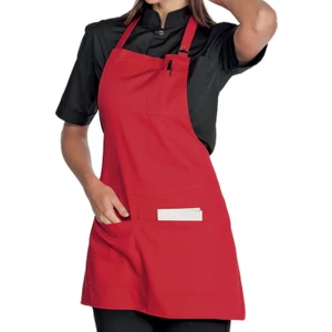 Medusa Forma Askılı Master Şef - Barista - Aşçı - Kuaför - Tattoo - Garson Önlüğü Kırmızı