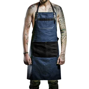 Medusa Forma Askılı Master Şef - Barista - Aşçı - Kuaför - Tattoo - Garson Önlüğü Lacivert