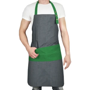 Medusa Forma Askılı Master Şef - Barista - Aşçı - Kuaför - Tattoo - Garson Önlüğü Yeşil