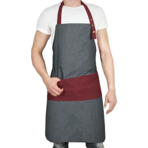 Medusa Forma Askılı Master Şef - Barista - Aşçı - Kuaför - Tattoo - Garson Önlüğü Bordo