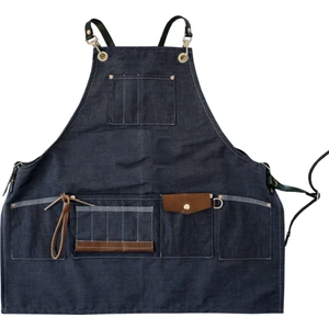 Medusa Forma Askılı Master Şef - Barista - Aşçı - Kuaför - Tattoo - Garson Önlüğü Lacivert