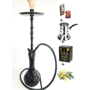Akarsu Nargile Akarsu Deluxe Koya Kilitli Nargile Takımı + Elektrikli Ocak + Folyo + Sipsi