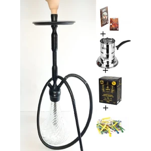 Akarsu Nargile Akarsu Deluxe Koya Kilitli Nargile Takımı + Elektrikli Ocak + Folyo + Sipsi