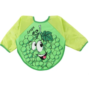 Üzüm Motif Bebek Kollu Mama Önlüğü