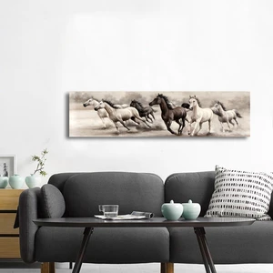 Yağlı Boya Koşan Atlar Kanvas Tablo