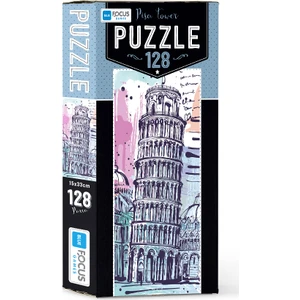 Blue Focus 128 Parça Puzzle Pisa Tower