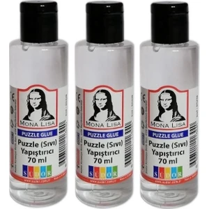 EN71 Monalisa Puzzle Sıvı Yapıştırıcı 70 ml Nontoxic 3'lü