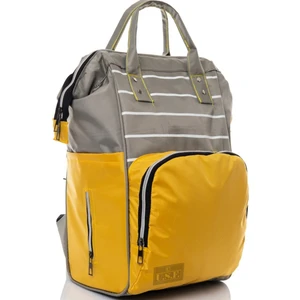 Anne Bebek Bakım Sırt Çantası  Gri-Sarı