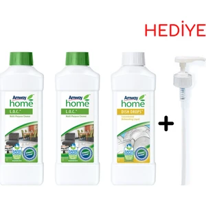 Loc 2'li + Bulaşık Deterjanı Dish Drops + Pompa Hediye