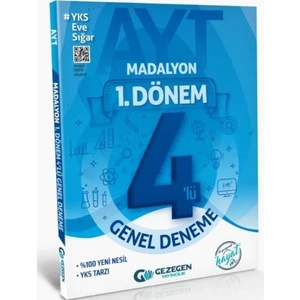 Gezegen Yayıncılık AYT 1. Dönem Madalyon Genel 4 Lü Deneme-Yeni