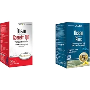 Ocean Koenzim Q10 30KP. ve Ocean Plus 1200 Mg 50KP. 2'li Paket