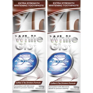 White Glo Çay - Kahve İçenlere Beyazlatıcı Diş Macunu 150 g Avantajlı Paket X 2 Adet