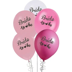 Bride To Be Baskılı Balon Karışık 5'li 12''