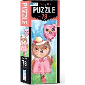Blue Focus 78 Parça Puzzle Pretty Owl