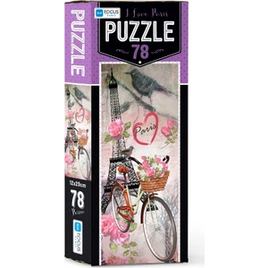 Blue Focus 78 Parça Puzzle I Love Paris
