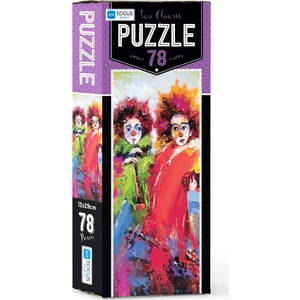 Blue Focus 78 Parça Puzzle Two Clowns