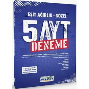 Okyanus Yayınları Eşit Ağırlık Sözle 5 AYT Deneme 1.Dönem