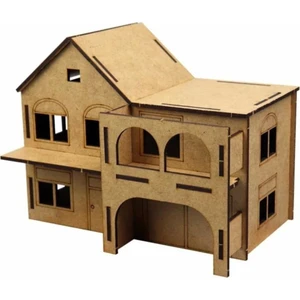 Wood Ahşap Kendin Yap Maket Konak Ev 187 x 126 x 146 mm