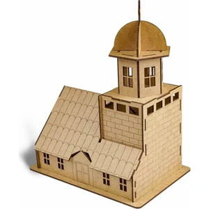 Wood Ahşap Kendin Yap Maket Kız Kulesi 230 x 150 x 290 mm