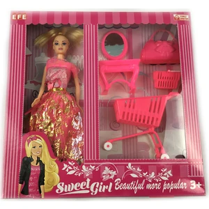 Sweet Girl Gardroplu Oyuncak Bebek