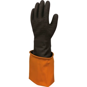 Korun Uzun Siyah Tırtıklı Eldiven 60 cm