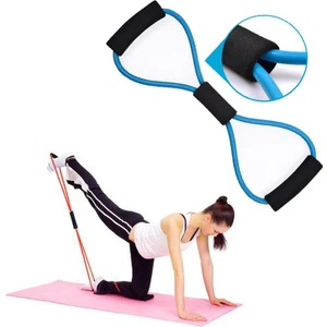 Egzersiz Pilates Spor Direnç Bandı - Mavi