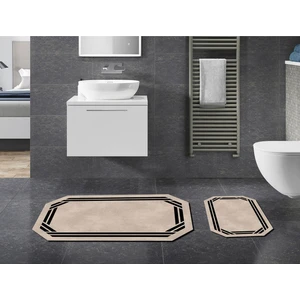 Alanur Home Gelincik Özel Kesim Yıkanabilir Kaymaz Taban 2'li Paspas Seti Klozet Takımı