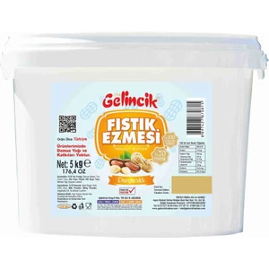 Gelicik Parçacıklı Fıstık Ezmesi 5 kg