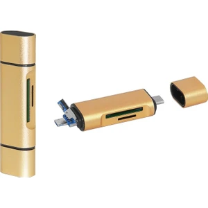 SD/TF - Micro USB/Type-C OTG Taşınabilir Kart Okuyucu
