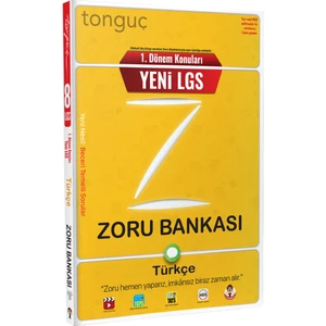 Tonguç Akademi 8. Sınıf 1. Dönem Konuları Türkçe Zoru Bankası