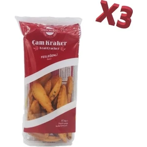 Kireçburnu Fırını  Fesleğenli Çam Kraker 85 gr x 3'lü