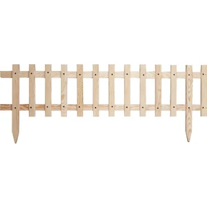 City Doğal Ham Ahşap Dekoratif Bahçe Çiti 120 x 30 cm