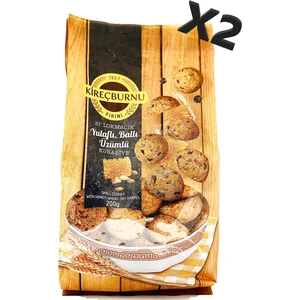 Kireçburnu Fırını Yulaflı, Ballı & Üzümlü Bi Lokmacık Kurabiye 200 gr x 2'li