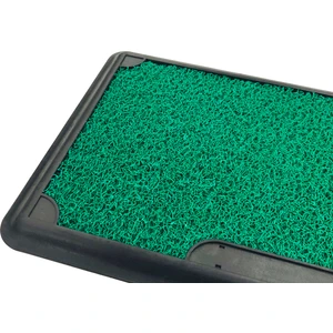 Dezenfektan Havuzlu Kıvırcık Kapı Önü Hijyen Paspas  45 x 70 cm  Yeşil  Green