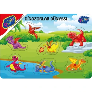 Ahşap Tutmalı Puzzle Dinazorlar Dünyası