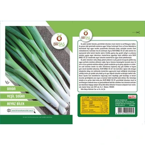 Yeşil Soğan Tohumu Paket