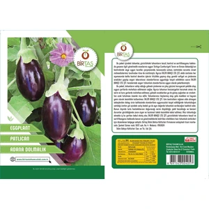 Adana Dolmalık Patlıcan Tohumu Paket