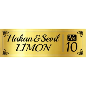 Metal Altın Kapı Isimliği 115A