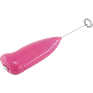Coffee Whisk Pilli Metal Çırpıcı Mini Mixer - Pembe