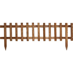 City Doğal Ham Ahşap Dekoratif Bahçe Çiti 120 x 30 cm