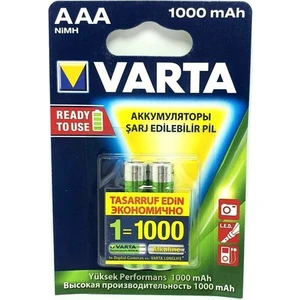 1000MA Nimh Şarjlı Ince Kalem Pil AAA