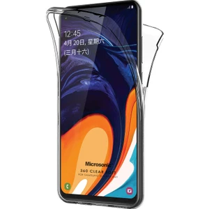 Samsung Galaxy A60 Kılıf 6 Tarafı Tam Full Koruma 360 Clear Soft Şeffaf