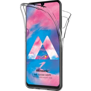 Samsung Galaxy M30 Kılıf 6 Tarafı Tam Full Koruma 360 Clear Soft Şeffaf