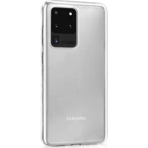 Samsung Galaxy S20 Ultra Kılıf Transparent Soft Beyaz