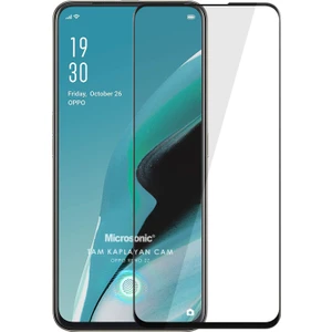 Oppo Reno 2z Tam Kaplayan Temperli Cam Ekran Koruyucu Siyah