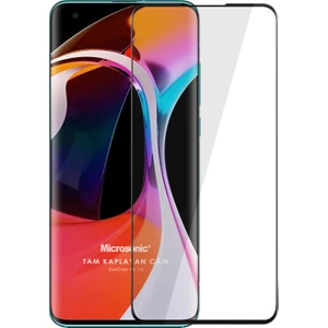 Xiaomi Mi 10 Tam Kaplayan Temperli Cam Ekran Koruyucu Siyah