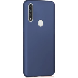 Matte Silicone Oppo A31 Kılıf Lacivert